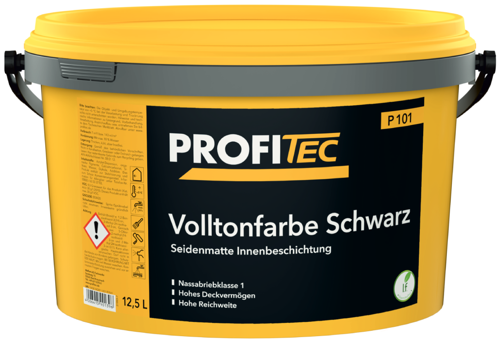 PROFITEC Volltonfarbe Schwarz P101