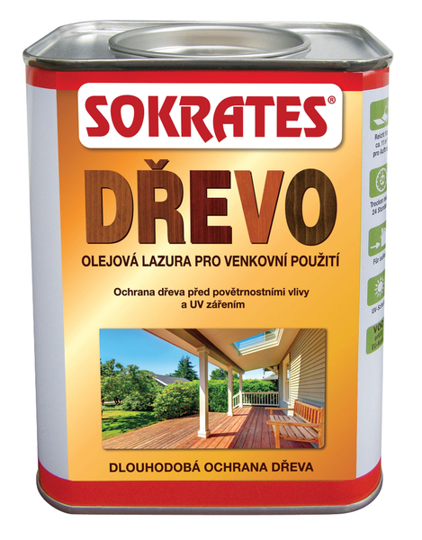 CLOU SOKRATES Olejová ochranná lazura 2,5 L